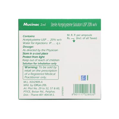 Mucinac Injection 2ml - Cough And Cold-Cou