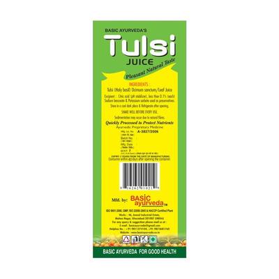 Basic Ayurveda Basil (Tulsi) Juice 500 ml - Ayurvedic Juices