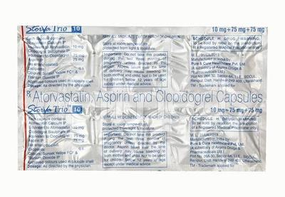 Storva Trio 10mg Capsule 10'S - High Cholesterol-Dys