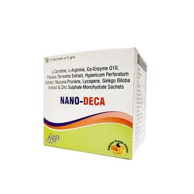 Nano-Deca Dietary Supplement 5 mg Powder 15's - Sexual Care