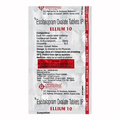 ELLIUM 10mg Tablet 10's - Depression-Ant