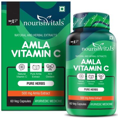 NourishVitals Amla Vitamin C Veg Capsule 60's - Vitamin C