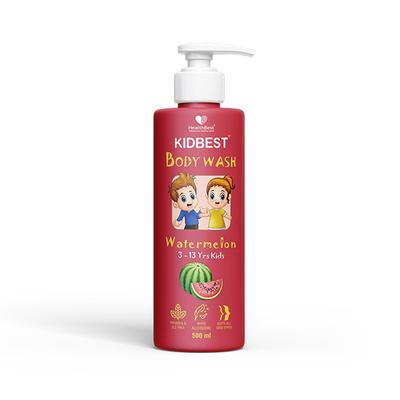 HealthBest Kidbest (3-13 Years) Body Wash - Watermelon Flavour 500 ml - Baby Body Wash