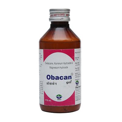 OBACAN SUGAR FREE Oral Gel 170ml - Ulcer/Reflux/Flatulence-Aaa