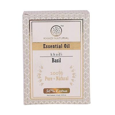 Khadi Natural Essential Oil - Basil 15 ml - Essential Oils