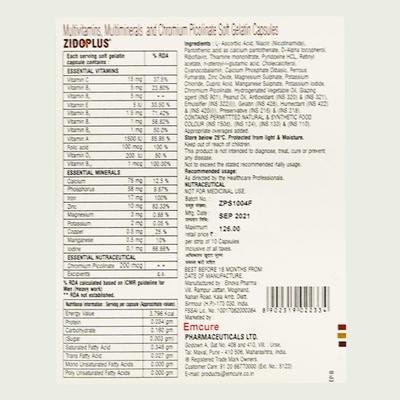ZIDOPLUS Capsule 10's - Supplements-Vam