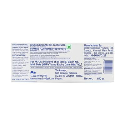 Sensodyne Fresh Gel Toothpaste 150 gm - Toothpaste