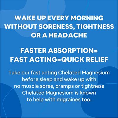 CF Chelated Magnesium Glycinate 2408 mg Veg Tablet 60's - Calcium And Minerals