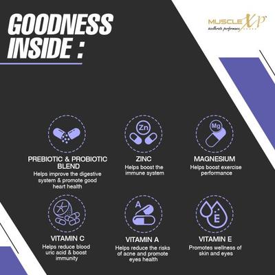 MuscleXP Daily Vital + Probiotic One Daily Tablet 60's - Digestive Health