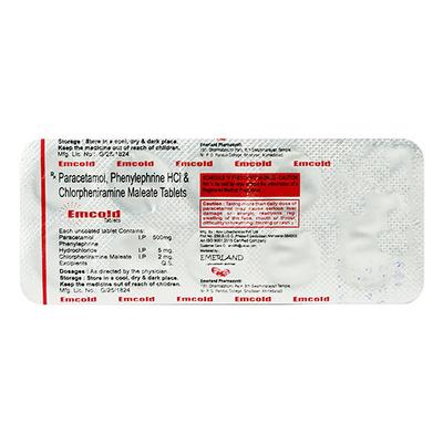 EMCOLD Tablet 10's - Cough And Cold-Cou
