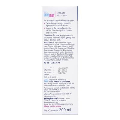 SEBAMED EXTRA SOFT BABY Cream 200ml - Creams, Lotions & Oils