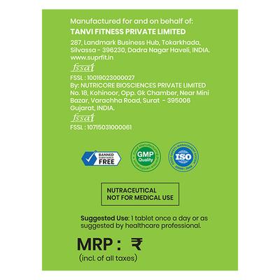 SuprFit Lean Green Tea Effervescent Tablet - Tulsi Flavour 20's - Multi-Vitamins