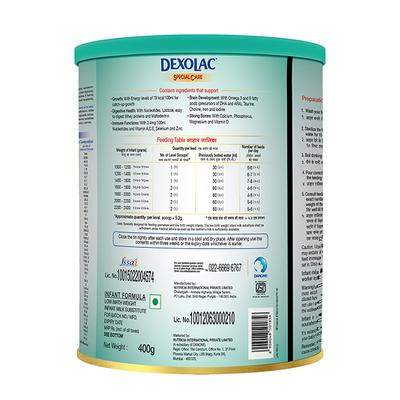Nutricia Dexolac Special Care Infant Formula Powder 500 gm (Tin) - Baby And Infant Supplements