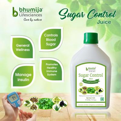Bhumija Lifesciences Sugar Control Juice 1 litre - Ayurvedic Juices