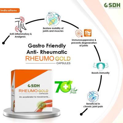Shree Dhanwantri Herbals Rheumo Gold Capsule (Pack of 5 x 10's) - Speciality Medicines
