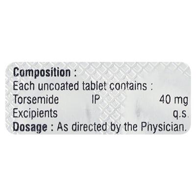 TORSALT 40 Tablet 10's - Hypertension-Diu