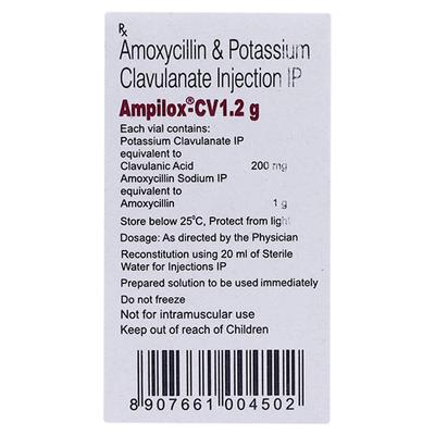 AMPILOX CV 1.2gm Injection 1's - Bacterial Infections-Pen