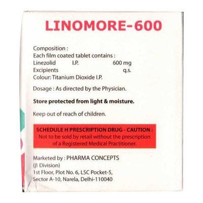 LINOMORE 600 Tablet 10's - Bacterial Infections-OAB