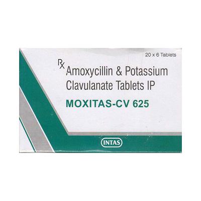 MOXITAS CV 625mg Tablet 6's - Bacterial Infections-Pen