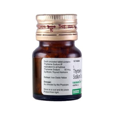 Thyrox 50mcg Tablet 100'S - Hypothyroidism