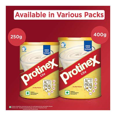 Protinex Lite Vanilla Flavour Powder 250 gm (Tin) - Protein Drink