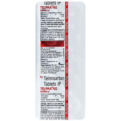 TELPAX 40mg Tablet 10's - Hypertension-Ang