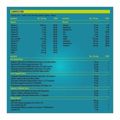 TrueBasics Multivit Greens Tablet 90's - Multi-Vitamins