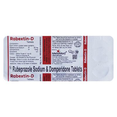 RABEXTIN D Tablet 10's - Ulcer/Reflux/Flatulence-Aaa