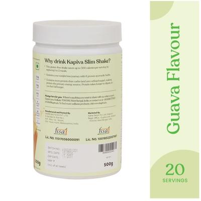 Kapiva Slim Shake Powder - Guava Flavour 500 gm - Speciality Medicines