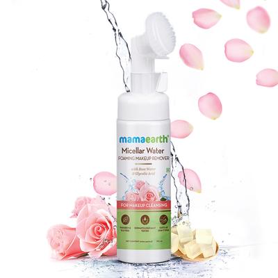 Mamaearth Micellar Water Foaming Makeup Remover Liquid 150 ml - Make Up Removers