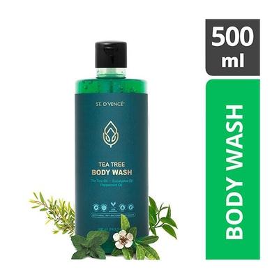 St. D'Vence Tea Tree Body Wash with Eucalyptus Oil & Peppermint Oil 500 ml - Shower Gels & Body Wash