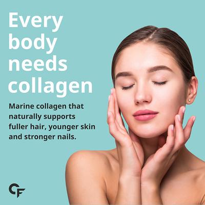 CF Marine Collagen Powder - Citrus Burst Orange Flavour 200 gm - Calcium And Minerals