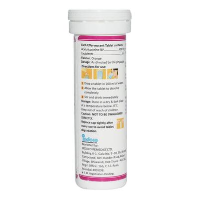 EFFELYTE 600 ORANGE FLAVOUR Effervescent Tablet 10's - Cough And Cold-Cou