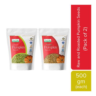 The Food Folks Roasted Pumpkin Seeds (Pack of 2 x 500 gm) - Nutritional Bars
