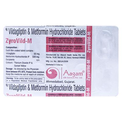 ZYROVILD M Tablet 10's - Diabetes-Ant