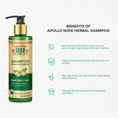 Apollo Noni with Aloevera Deep Cleansing Shampoo 250 ml - Shampoos