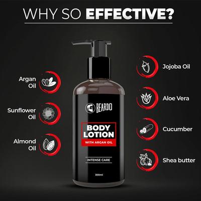 Beardo Body Lotion - Argan Oil 300 ml - Lotions & Creams