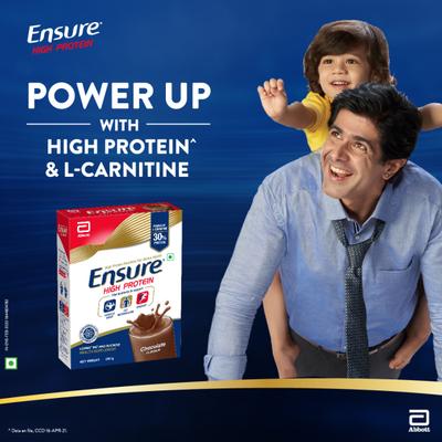 Ensure High Protein Nutrition Powder - Chocolate Flavour 200 gm (Refill Pack) - Nutritional Supplement