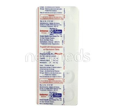Complete B12 Plus Tablet 10'S - Neuropathic Pain-Dru