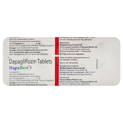 DAPABEST 5 Tablet 10's - Diabetes-Ant