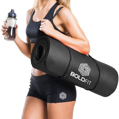 Boldfit Yoga Mat - Black (NBR) 1's - Workout Essentials