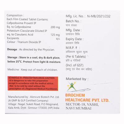 CEFSIP CV 325 Tablet 6's - Bacterial Infections-Cep