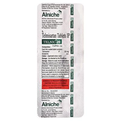 TELNIC 20 Tablet 10's - Hypertension-Ang