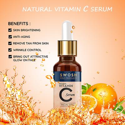 Swosh Combo (Natural Vitamin C Foaming Face Wash 100 ml + Natural Vitamin C Face Serum 30 ml) - Personal Care (Ayush)