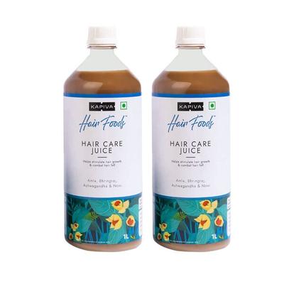 Kapiva Hair Foods Hair Care Juice - Pack of 2 x 1 litre - Ayurvedic Juices