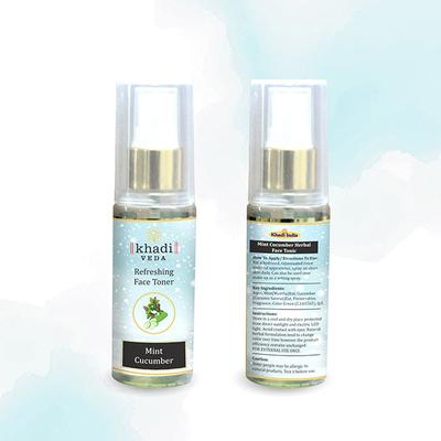 Khadi Veda Mint Cucumber Refreshing Face Toner 100 ml - Toners