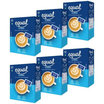 Equal Classic Sweetener Sachet (Pack of 6 x 50's) 1's - Sugar Substitute