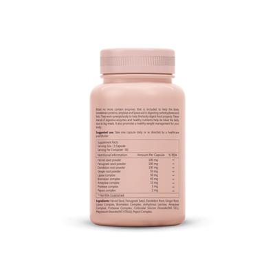 Sheneed Bloat No More Digestive Enzyme Capsule - Pack of 2 x 60's - Digestive Health