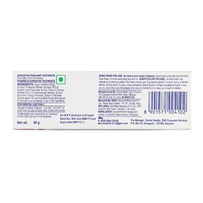 Sensodyne Fresh Mint Toothpaste 40 gm - Toothpaste