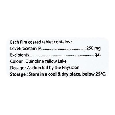 LEVIZEN 250 Tablet 10's - Epilepsy/Convulsion-Ant